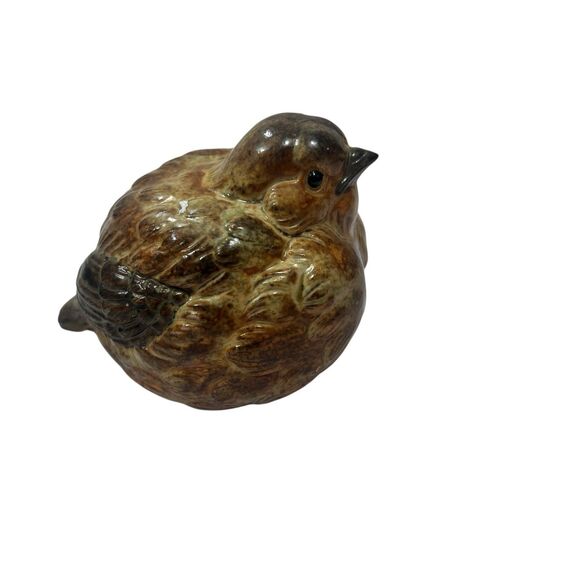 Vintage Pair 1970’s Japanese Otagiri Ceramic Stoneware Quail Bird Figurines - Picture 8 of 9